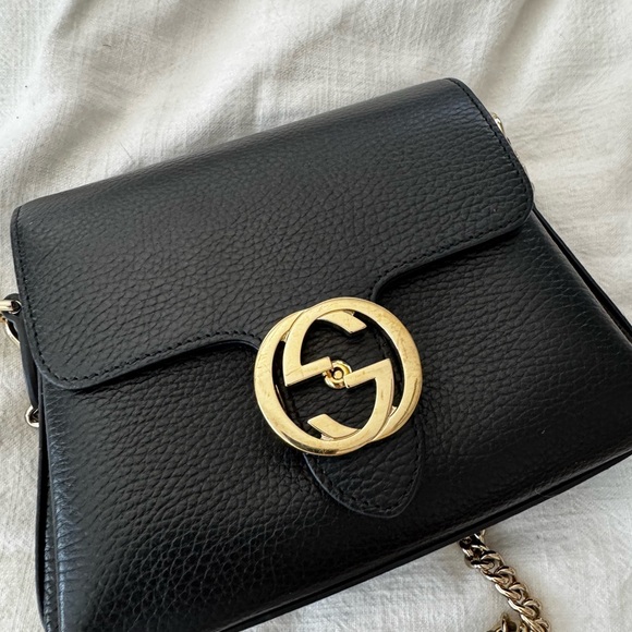 Gucci Black Leather Shoulder Bag - Picture 4 of 9